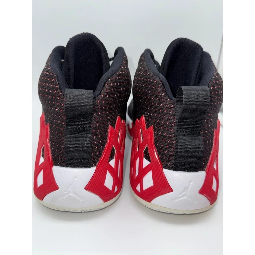 Jordan Jumpman Diamond Mid Black University Red Mens Basketball Shoes CI1204-006